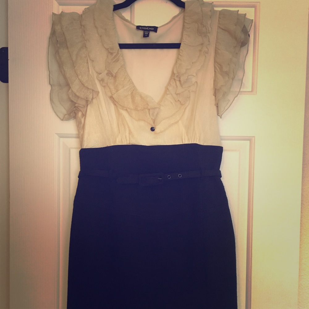 Black/ivory dress
